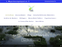 Tablet Screenshot of aguavidasma.org